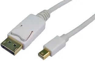 LEAD,MINI DP TO DISPLAYPORT,2M,WHITE CDLMDP-102