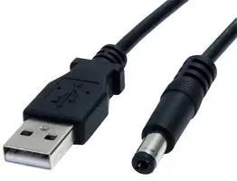 LEAD, USB-5.5MM 5V DC, TYPE M BARREL 1M USB2TYPEM