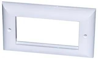 FACEPLATE,2GANG, 4MOD EURO, ELITE 008-001-003-60