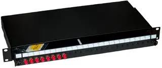 ST FIBRE PATCH PANEL, 8PORT, 1U 009-022-009-08