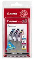 INK CART, CLI-8, 3 COLOUR MULTIPACK 0621B029