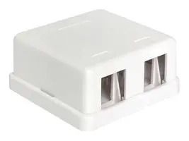 KEYSTONE HOUSING, 2PORT, ABS, WHT KH2