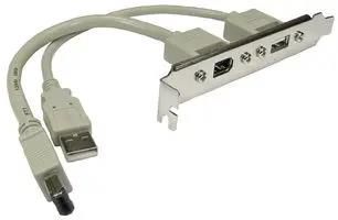RECEPTACLE ON BRACKET, USB2-FW1394 USB2-129