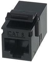 KEYSTONE COUPLER, RJ45 JACK, CAT6, BLK SACK4BK