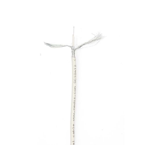 Coax Cable On Reel | Mini Coax | Double Shielded | ECA | 10.0 m | Coax | PVC | White | Wrap CSBR4105WT100 5412810473144