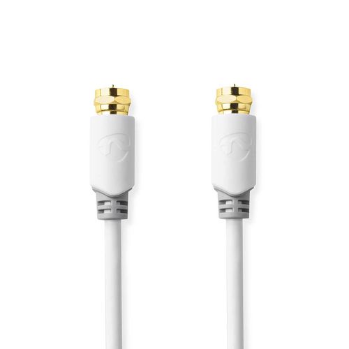 Satellite & Antenna Cable | F Male | F Male | Gold Plated | 75 Ohm | Single Shielded | 3.00 m | Round | PVC | White | Window Box CSBW41000WT30 5412810326297