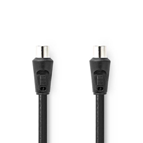 Coax Cable | IEC (Coax) Male | IEC (Coax) Male | Nickel Plated | 90 dB | 75 Ohm | Double Shielded | 1.50 m | Round | PVC | Black | Label CSGL40200BK15 5412810425969