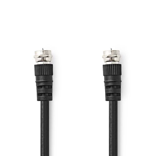 Satellite & Antenna Cable | F Male | F Male | Nickel Plated | 75 Ohm | Double Shielded | 1.50 m | Round | PVC | Black | Label CSGL41000BK15 5412810426126