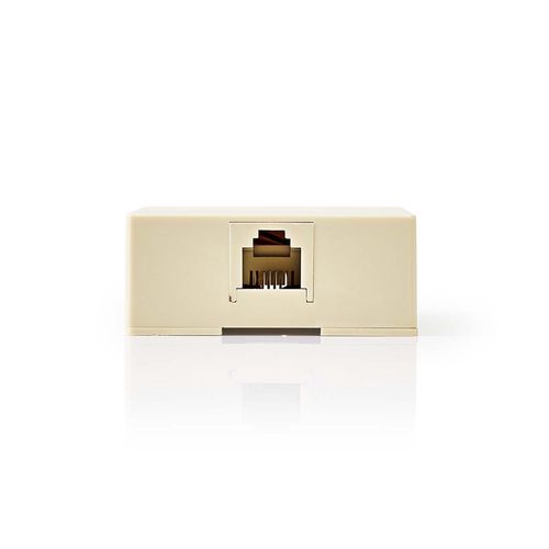 Telecom Wall Box | Connector type: RJ11 | RJ11 Female | RJ11 Female | Straight | PVC | Ivory | Box CTGB90822IV 5412810427871