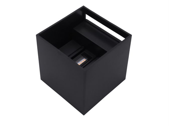 Välisvalgusti LED 2x3W 4000K IP54, reguleeritav, must CUBE, LEDOM 478177 5907777478177