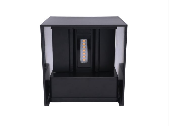 Välisvalgusti LED 2x3W 4000K IP54, reguleeritav, must CUBE, LEDOM 478177 5907777478177