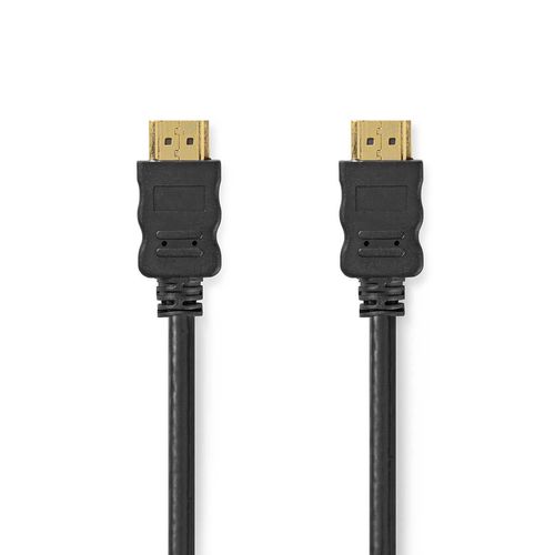 High Speed HDMI™ Cable with Ethernet | HDMI™ Connector | HDMI™ Connector | 4K@30Hz | ARC | 10.2 Gbps | 5.00 m | Round | PVC | Black | Box CVGB34000BK50 5412810289820