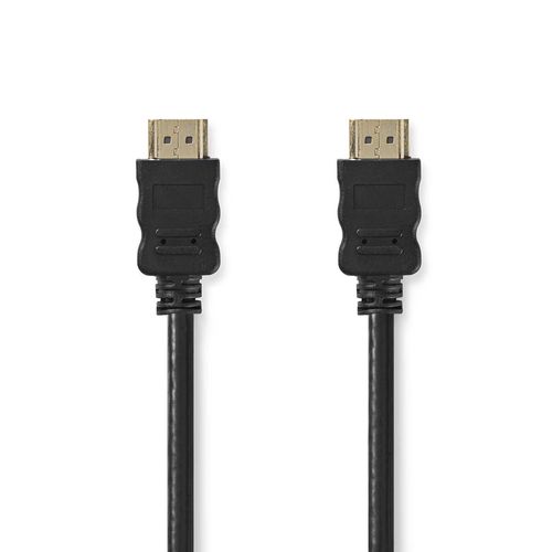 High Speed HDMI™ Cable with Ethernet | HDMI™ Connector | HDMI™ Connector | 4K@30Hz | ARC | 10.2 Gbps | 25.0 m | Round | PVC | Black | Label CVGL34002BK250 5412810428328