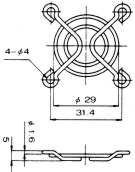 Fan guard 40x40mm SUNON CYP B-4