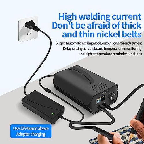 Portable spot welding machine Farah capacitor DIY energy storage nickel sheet mini household 18650 lithium battery welding 0.3 nickel strip Docreate D0-02