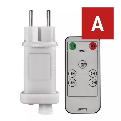 Power supply for EMOS CONNECTING garlands, 30Vdc, 12W, with remote controller, IP44, EMOS D1ZW02 8592920094464