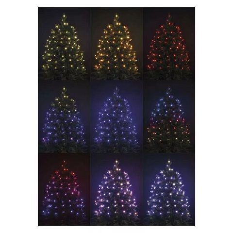 Светодиодная гирлянда, 230Vac, 12м, 120 x LED, RGB, контроллер, IR -пульт дистанционного управления, EMOS D4AA03 8592920100226