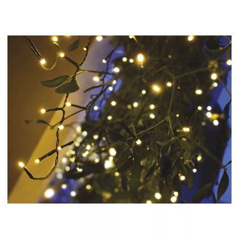 LED garland/curtain, 230Vac, 10 × 0.65m, 600 x LED, warm white, controller, EMOS D4CW03 8592920095461