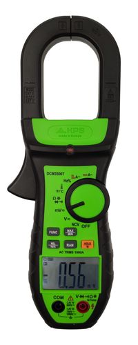 AC Clamp Meter, D40mm, TRMS, NCV, 1000A AC, 750/1000V AC/DC, 20MOm, 60kHz, 6uF, -50-760C, 6000 LCD, KPS DCM3500T 8435394777702