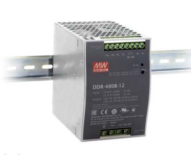 480W DC/DC Conv 33.6-67.2V:48V 10A, DIN, MEAN WELL, 480W DC/DC Conv 33.6-67.2V:48V 10A DDR-480C-48