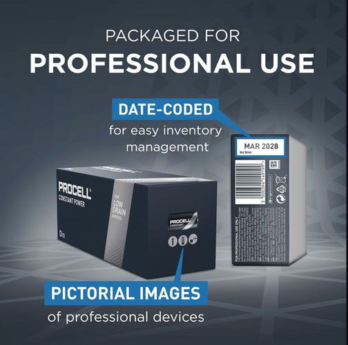 Alkaline Battery(R20/MN1300/LR20) (D) 1.5V PROCELL Constant Duracell R20A/DUR/PROC-C 5000394149380