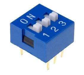 DIP Switch; 6 pins, ON-OFF; 0.05A/12VDC, THT DIP/DS-03