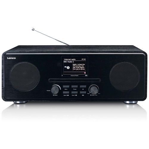 Internet / DAB+ / FM Radio with CD-player and Bluetooth® Black DIR-260BK 8711902043294