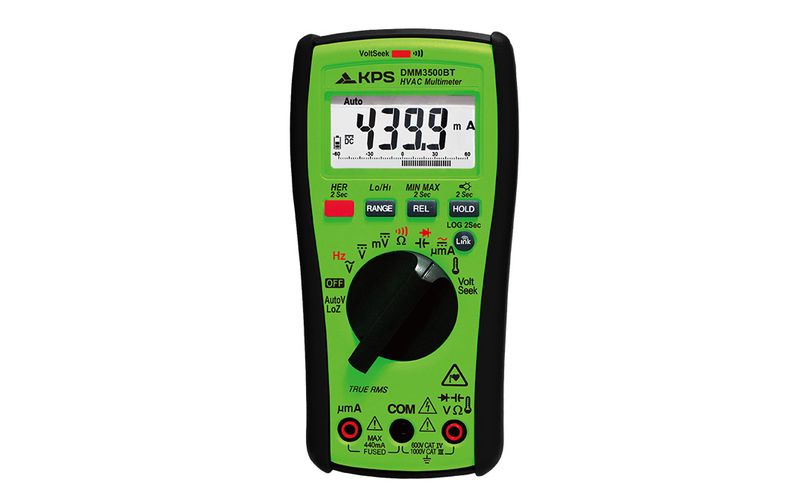 Цифровой мультиметр, TRMS, NCV, 1000V AC/DC, 10A AC/DC, 100kHz, 40MOm, 10mF, -40-400C, LoZ, 6000 LCD, BT, KPS DMM3500BT 8435394886381