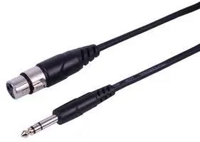 LEAD, XLR-F - 6.35 ST JACK, 1M PLS00860