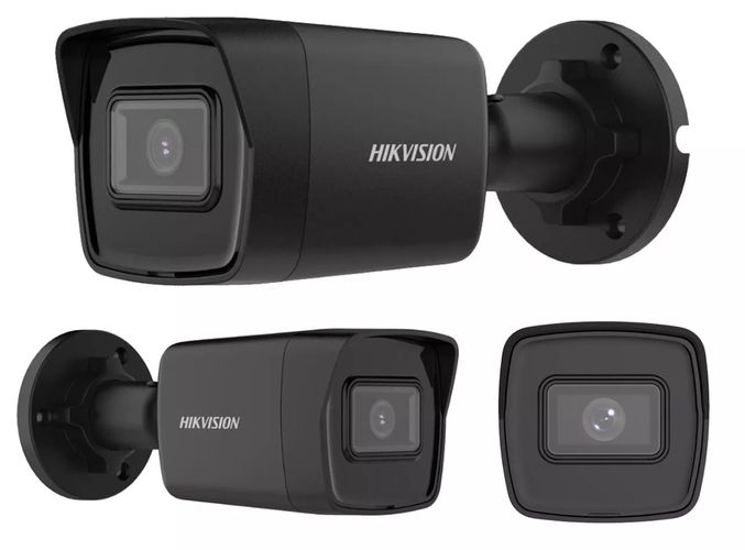 IP-kaamera BULLET, 4MP, F2.8mm(100°), IR kuni 30m, IP67, PoE, must, Hikvision DS-2CD1043G2-I-F2.8B