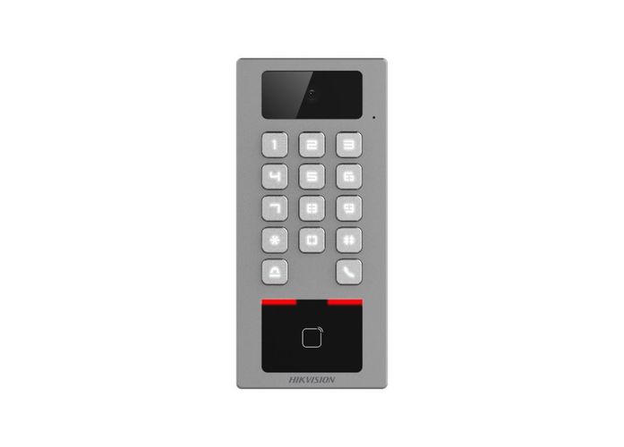 Praėjimo kontrolės terminalas ir telefonspynė Hikvision DS-K1T502DBWX-C DSK1T502DBWXC