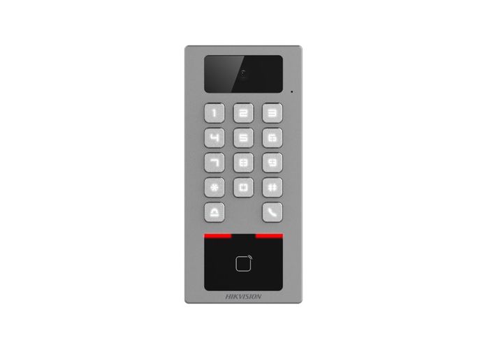 Praėjimo kontrolės terminalas ir telefonspynė Hikvision DS-K1T502DBWX-C DSK1T502DBWXC