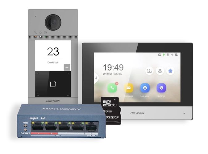 Hikvision intercom kit DS-KIS604-S(C) PSMDSKIS604SC