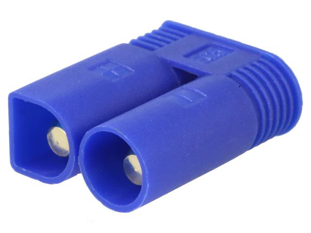 Plug; DC supply; EC5; male; PIN:2; for cable; soldered; Colour: blue EC5-M