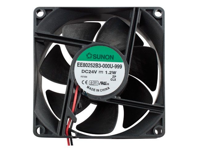 Fan:DC;80x80x25mm;Bearing:ball bearing;56.1m3/h;28dBA;24VDC EE80252B3-999