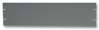 BLANK 19" RACK PANEL, 3U, GREY R1285/3UG