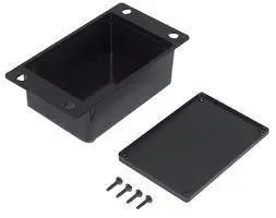 ENCLOSURE, FLANGED POTTING BOX, ABS, BLK RX509A