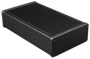 CASE, ALUMINIUM, 52X120X220MM 1455Q2201BK