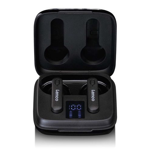 Wireless headphones, charging case with display, Bluetooth® and TWS Black EPB-430BK 8711902072553