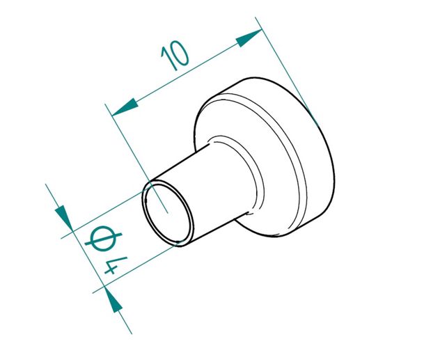 Hot air nozzle ø 4mm with screen circle, ERSA ER0472BR 4003008092783