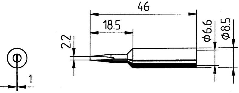 Jooteotsik ERSADUR, 2,2mm/0,087in, ERSA ER0832CDLF 4003008074710