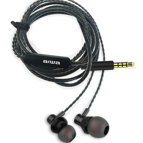 Earphones with Built-in Mic & In-Wire Remote Controller, Black ESTM-50BK 8435256897166