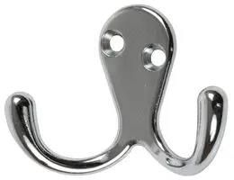 HOOK, DOUBLE, CHROME (PK5) D00888