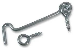 GATE HOOKS, ZINC PLATED,  2IN (PK10) D01243