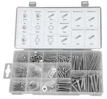 NUT & BOLT SET, STAINLESS STEEL, 224PCS D01885
