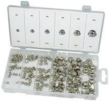 HEX NUT SET, DOMED, 150PCS D01902