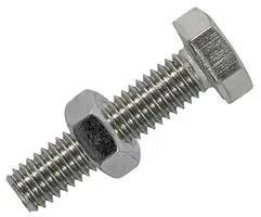 SET SCREW & NUT S/STEEL - M8X25MM (4PK) S825SSP