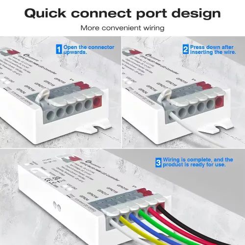 LED kontroller 12-24V 15A, RGB + CCT, mittedigitaalsetele LED ribadele, WLED ESP32 PWM, Wi-Fi GL-C-211WL 6978699220266