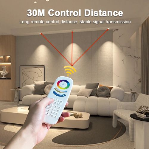 Пульт дистанционного управления для контроллеров GLEDOPTO RF, 8 зон, RGB + CCT / DIM GL-RC-009S 6978699220150
