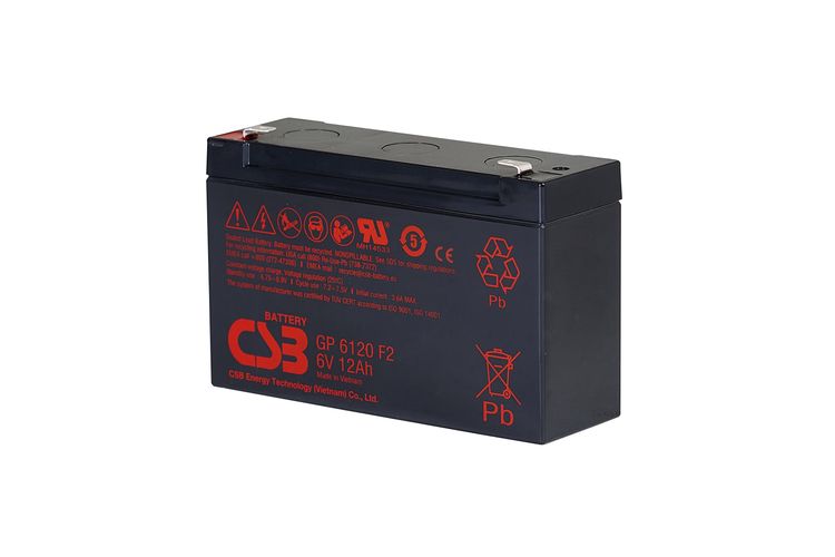Aku 6V 12Ah F2 Pb CSB CSB-GP6120 4772081010464